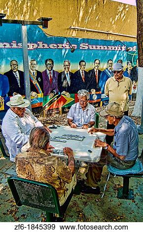 Retired local men playing dominoes in Little Havana Miami View Large Photo Image Stock Photo - Retired local men playing dominoes in Little Havana Miami. Fotosearch