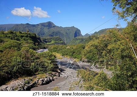 Reunion Island Indian Ocean, France, Cirque de Salazie. View Large Photo Image Picture - Reunion Island Indian Ocean, France, Cirque de Salazie.. Fotosearch