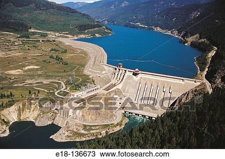 Revelstoke dam, Columbia River. British Columbia, Canada View Large Photo Image Stock Image - Revelstoke dam, Columbia River. British Columbia, Canada. Fotosearch