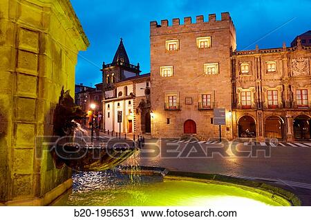 Revillagigedo Palace, Plaza del Marques, Gij? n, Asturias, Spain. View Large Photo Image Stock Image - Revillagigedo Palace, Plaza del Marques, Gij? n, Asturias, Spain.. Fotosearch