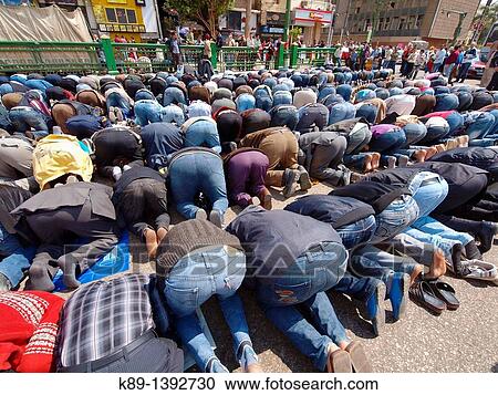 Stock Image - Revolution of January 25th Tahrir square Cairo Egypt. Fotosearch