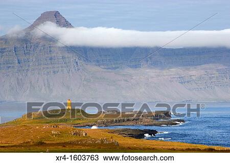 Reydarfjordur fjord lighthouse, Iceland View Large Photo Image Stock Image - Reydarfjordur fjord lighthouse, Iceland. Fotosearch