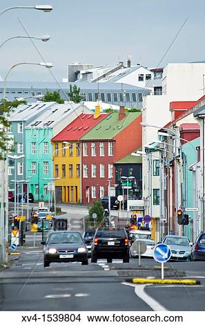 Picture - Reykjavik city, Iceland. Fotosearch
