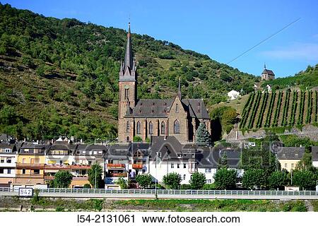 Rhine River Valley Kaub Germany Europe Vineyards Wineries Cruise DE. View Large Photo Image Stock Image - Rhine River Valley Kaub Germany Europe Vineyards Wineries Cruise DE.. Fotosearch