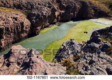 Stock Image - Ria Deseado Provincial Nature Preserve, Puerto Deseado, Patagonia, Argentina. Fotosearch