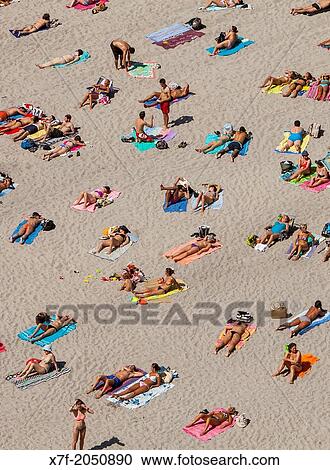 Riazor beach, Corua city, Galicia, Spain. View Large Photo Image Stock Image - Riazor beach, Corua city, Galicia, Spain.. Fotosearch