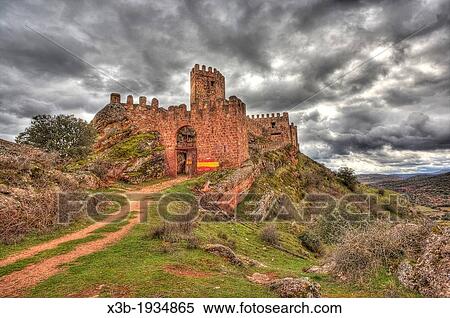 Stock Photography - Riba de Santiuste castle, Guadalajara, Spain. Fotosearch