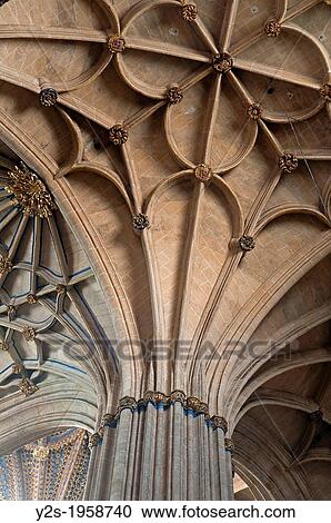 Ribbed vault of the New Cathedral, Salamanca, Region of Castilla y Leon, Spain, Europe. View Large Photo Image Stock Image - Ribbed vault of the New Cathedral, Salamanca, Region of Castilla y Leon, Spain, Europe.. Fotosearch