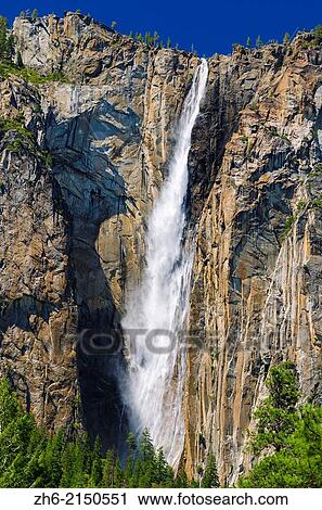 Ribbon Falls, Yosemite National Park, California USA. View Large Photo Image Stock Image - Ribbon Falls, Yosemite National Park, California USA.. Fotosearch