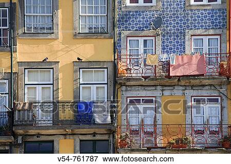 Ribeira District, Porto Old Town UNESCO World Heritage, Portugal View Large Photo Image Stock Photo - Ribeira District, Porto Old Town UNESCO World Heritage, Portugal. Fotosearch