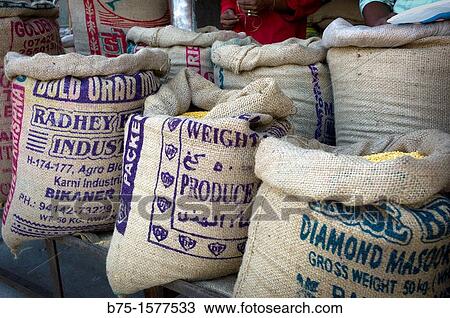 Rice, Grain, Market of Jaipur, India, Asia View Large Photo Image Stock Image - Rice, Grain, Market of Jaipur, India, Asia. Fotosearch