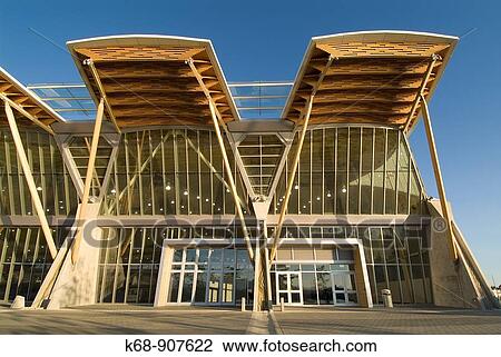Stock Image - Richmond Olympic Oval, venue for speed skating at the 2010 Winter Olympic Games, Richmond, BC, Canada. Fotosearch