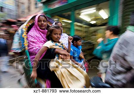 Rickshaw in the old city area, Dhaka, Bangladesh View Large Photo Image Stock Image - Rickshaw in the old city area, Dhaka, Bangladesh. Fotosearch