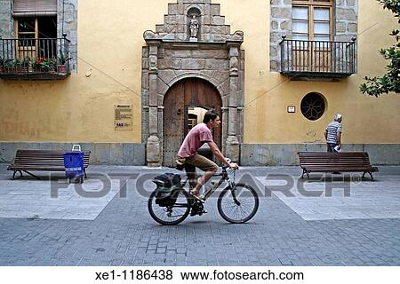 rider, door of the Hospital de Sant Jaume, Olot, Catalonia, Spain View Large Photo Image Stock Photo - rider, door of the Hospital de Sant Jaume, Olot, Catalonia, Spain. Fotosearch