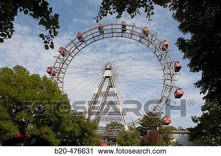 Riesenrad (giant ferris wheel), the Prater, Vienna. Austria View Large Photo Image Stock Image - Riesenrad (giant ferris wheel), the Prater, Vienna. Austria. Fotosearch