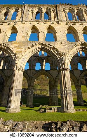 Rievaulx abbey, North Yorks National Park, England View Large Photo Image Picture - Rievaulx abbey, North Yorks National Park, England. Fotosearch