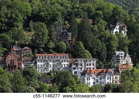 Right bank of the river Neckar, Heidelberg, Baden-W? rttemberg, Germany View Large Photo Image Stock Photo - Right bank of the river Neckar, Heidelberg, Baden-W? rttemberg, Germany. Fotosearch