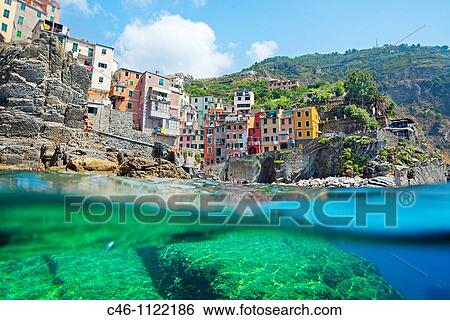 Riomaggiore. Cinque Terre. Liguria. Italian Riviera. Italy. View Large Photo Image Stock Photograph - Riomaggiore. Cinque Terre. Liguria. Italian Riviera. Italy.. Fotosearch