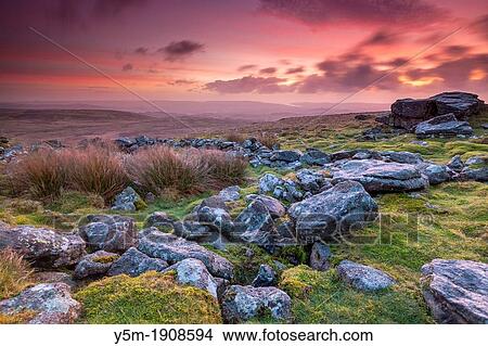 Rippon Tor in the Dartmoor National Park near Widecombe in the Moor, Devon, England, UK, Europe View Large Photo Image Picture - Rippon Tor in the Dartmoor National Park near Widecombe in the Moor, Devon, England, UK, Europe. Fotosearch