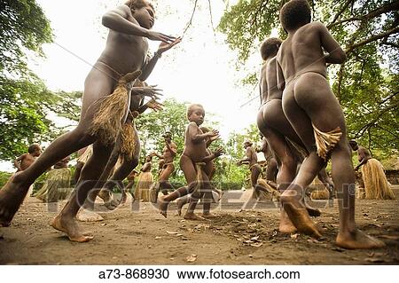 Stock Image - Ritual dance at Yakel village, Tanna, Vanuatu. Fotosearch