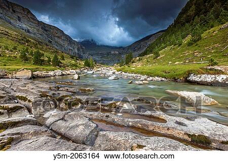 River Arazas in the Valle de Ordesa, Parque Nacional de Ordesa y Monte Perdido, Pyrenees, Huesca province, Aragon, Spain, Europe. View Large Photo Image Picture - River Arazas in the Valle de Ordesa, Parque Nacional de Ordesa y Monte Perdido, Pyrenees, Huesca province, Aragon, Spain, Europe.. Fotosearch