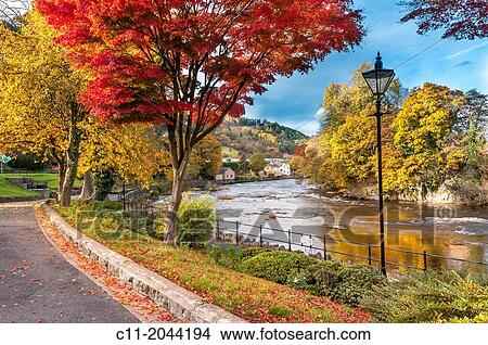 River Dee at llangollen in Denbighshire North Wales. View Large Photo Image Picture - River Dee at llangollen in Denbighshire North Wales.. Fotosearch