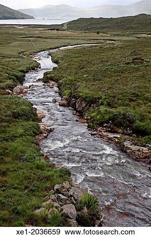 Stock Photo - River, Isle of Skye, Highland, Scotland, UK. Fotosearch