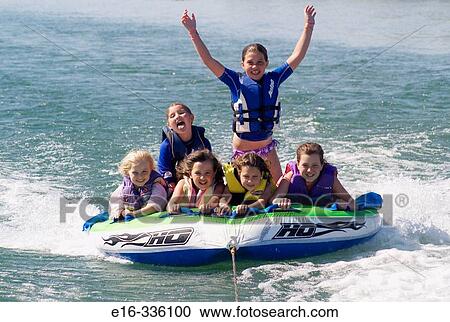 river raft girls View Large Photo Image Stock Image - river raft girls. Fotosearch