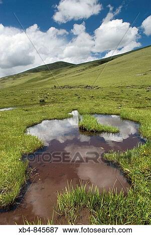 Stock Photo - River source, Litang, Sichuan, China. Fotosearch