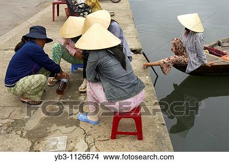 Riverside Scene, Hoi An, Vietnam View Large Photo Image Picture - Riverside Scene, Hoi An, Vietnam. Fotosearch