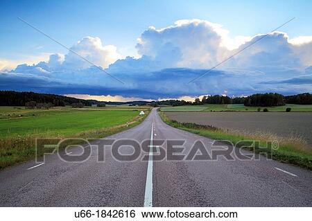 Road at Jonaker Sodermanland Sweden. View Large Photo Image Stock Photograph - Road at Jonaker Sodermanland Sweden.. Fotosearch