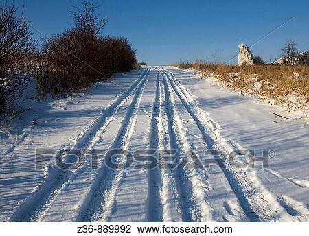 Road at winter View Large Photo Image Stock Image - Road at winter. Fotosearch