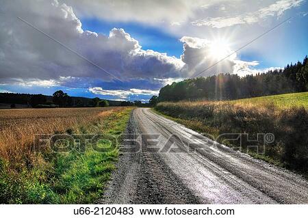 Road, Bjornlunda, Sodermanland, Sweden. View Large Photo Image Stock Image - Road, Bjornlunda, Sodermanland, Sweden.. Fotosearch