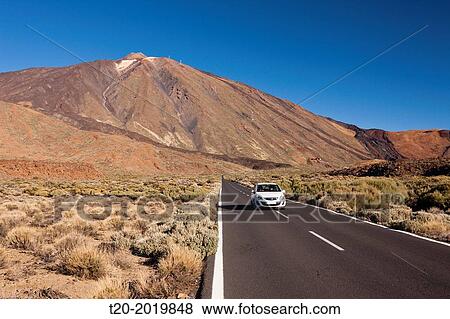 Road TF 21 to Teide Volcano, Tenerife, Canary Islands, Spain. View Large Photo Image Stock Photo - Road TF 21 to Teide Volcano, Tenerife, Canary Islands, Spain.. Fotosearch