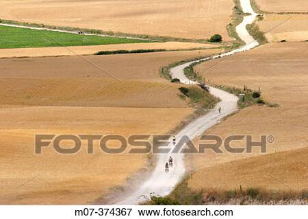 Road to Santiago. Hornillos. Burgos Province. Spain View Large Photo Image Stock Photo - Road to Santiago. Hornillos. Burgos Province. Spain. Fotosearch