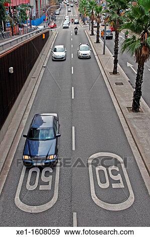road traffic, Ronda del Mig, Barcelona, Catalonia, Spain View Large Photo Image Stock Photo - road traffic, Ronda del Mig, Barcelona, Catalonia, Spain. Fotosearch