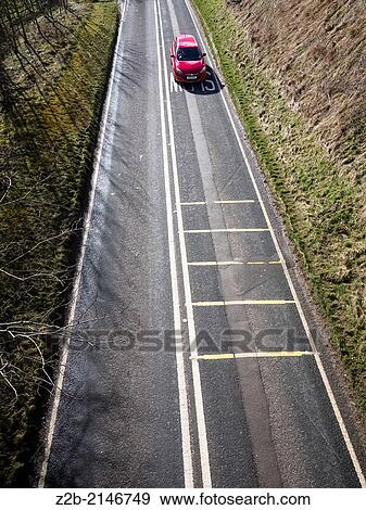 road white lines car travel vehicle. View Large Photo Image Stock Photo - road white lines car travel vehicle.. Fotosearch