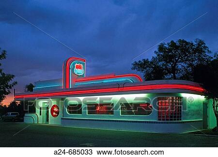 Roadside Caf? at Route 66. California, USA (June 2007) View Large Photo Image Stock Image - Roadside Caf? at Route 66. California, USA (June 2007). Fotosearch