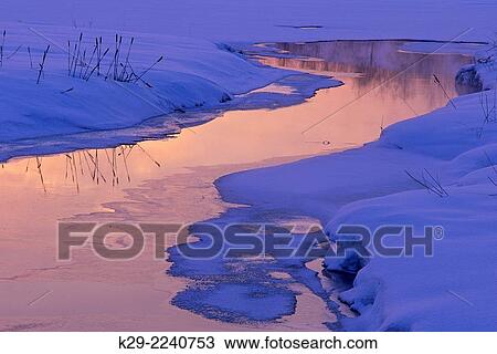Robinson Creek in mid winter at sunset, Greater Sudbury, Ontario, Canada. View Large Photo Image Stock Image - Robinson Creek in mid winter at sunset, Greater Sudbury, Ontario, Canada.. Fotosearch