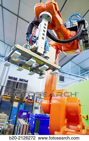 Stock Image - Robot. Manufacture of electrical equipment.. Fotosearch