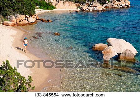 Roccia Dell Elefante Elephant Rock Plage Costa Smeralda Sardaigne Italie Image