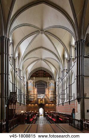 Rochester Cathedral interior, High Street view, Rochester, Kent, England, UK. View Large Photo Image Stock Photography - Rochester Cathedral interior, High Street view, Rochester, Kent, England, UK.. Fotosearch