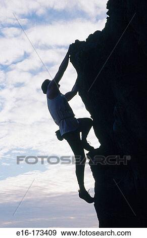Stock Photo - Rock climber. Fotosearch