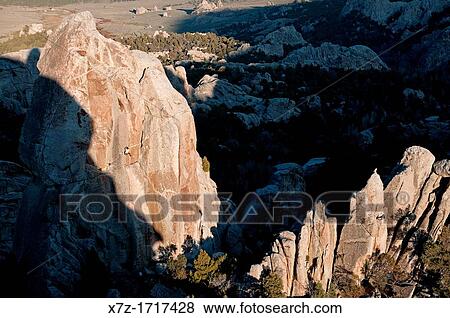 rock climbing a route called Strategic Defense which is rated 5, 11 and located on Morning Glory Spire at The City Of Rocks National Reserve near the town of Almo in southern Idaho View Large Photo Image Stock Photo - rock climbing a route called Strategic Defense which is rated 5, 11 and located on Morning Glory Spire at The City Of Rocks National Reserve near the town of Almo in southern Idaho. Fotosearch
