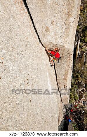 rock climbing a route called White Lightning which is rated 5, 10 and located at The City Of Rocks National Reserve near the town of Almo in southern Idaho View Large Photo Image Stock Image - rock climbing a route called White Lightning which is rated 5, 10 and located at The City Of Rocks National Reserve near the town of Almo in southern Idaho. Fotosearch