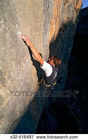 Rock climbing. Jaraba. Zaragoza province, Arag? n, Spain View Large Photo Image Stock Photo - Rock climbing. Jaraba. Zaragoza province, Arag? n, Spain. Fotosearch