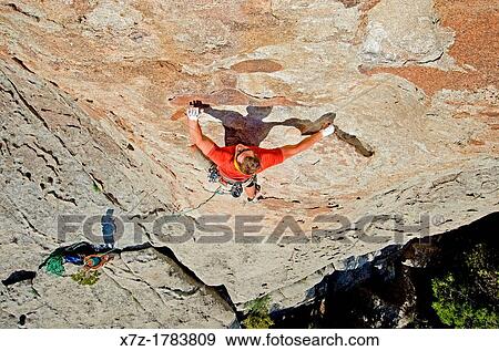 rock climbing Scream Cheese which is rated 5, 9 and located on the Anteater at The City Of Rocks National Reserve near the town of Almo in southern Idaho View Large Photo Image Stock Photo - rock climbing Scream Cheese which is rated 5, 9 and located on the Anteater at The City Of Rocks National Reserve near the town of Almo in southern Idaho. Fotosearch