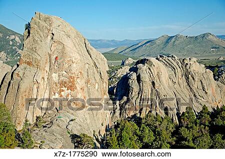 rock climbing Swiss Cheese which is rated 5, 7 and located on the Anteater at The City Of Rocks National Reserve near the town of Almo in southern Idaho View Large Photo Image Stock Image - rock climbing Swiss Cheese which is rated 5, 7 and located on the Anteater at The City Of Rocks National Reserve near the town of Almo in southern Idaho. Fotosearch