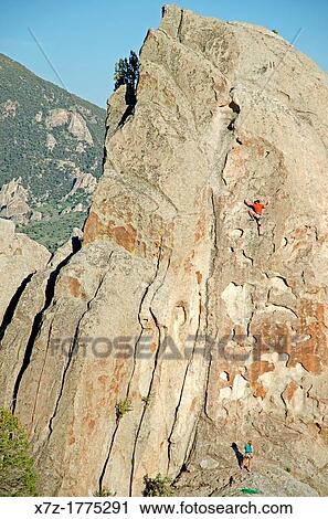 rock climbing Swiss Cheese which is rated 5, 7 and located on the Anteater at The City Of Rocks National Reserve near the town of Almo in southern Idaho View Large Photo Image Stock Image - rock climbing Swiss Cheese which is rated 5, 7 and located on the Anteater at The City Of Rocks National Reserve near the town of Almo in southern Idaho. Fotosearch