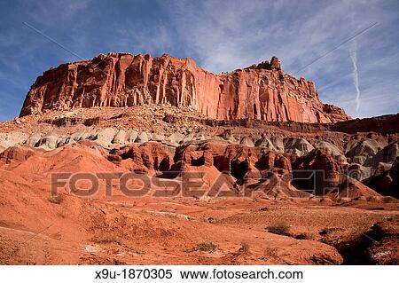 Rock formations at Capitol Reef National Park in Utah, United States of America, USA View Large Photo Image Stock Photography - Rock formations at Capitol Reef National Park in Utah, United States of America, USA. Fotosearch